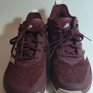 Adidas Mens 6 Womens 8 Speed Trainer 4 Maroon Burgundy Mesh Upper